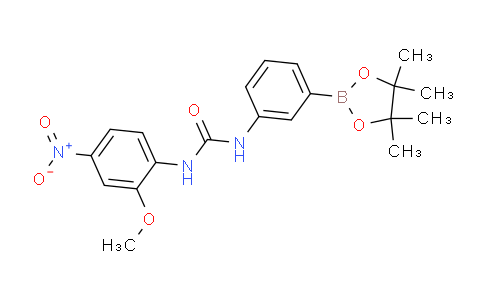 1-(2-Methoxy-4-nitrophenyl)-3-[3-(tetramethyl-1,3,2-dioxaborolan-2-yl)phenyl]urea