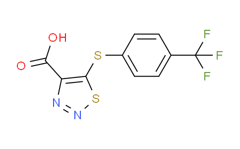 5-([4-(Trifluoromethyl)phenyl]sulfanyl)-1,2,3-thiadiazole-4-carboxylic acid