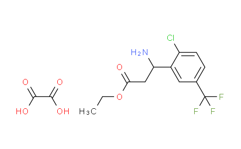 Ethyl 3-amino-3-[2-chloro-5-(trifluoromethyl)phenyl]propanoate oxalate