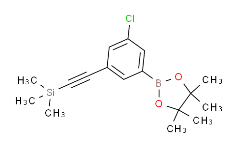 ((3-Chloro-5-(4,4,5,5-tetramethyl-1,3,2-dioxaborolan-2-yl)phenyl)ethynyl)trimethylsilane