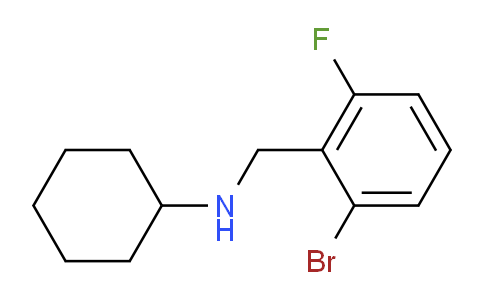 N-[(2-Bromo-6-fluorophenyl)methyl]cyclohexanamine