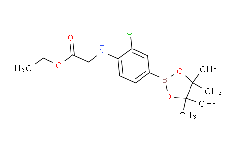 Ethyl 2-(2-chloro-4-(4,4,5,5-tetramethyl-1,3,2-dioxaborolan-2-yl)phenylamino)acetate