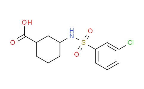 3-(3-Chlorophenylsulfonylamino)cyclohexanecarboxylic acid