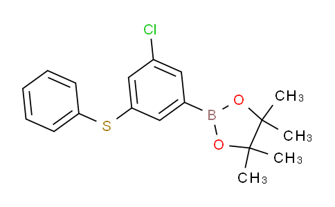 2-(3-Chloro-5-(phenylthio)phenyl)-4,4,5,5-tetramethyl-1,3,2-dioxaborolane