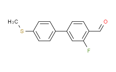 2-Fluoro-4-[4-(methylsulfanyl)phenyl]benzaldehyde