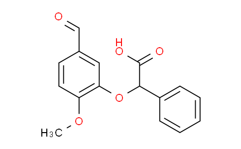 2-(5-Formyl-2-methoxyphenoxy)-2-phenylacetic acid