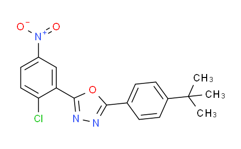 2-[4-(tert-Butyl)phenyl]-5-(2-chloro-5-nitrophenyl)-1,3,4-oxadiazole