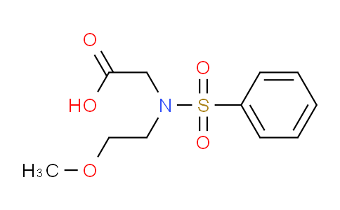 2-(N-(2-Methoxyethyl)phenylsulfonamido)acetic acid