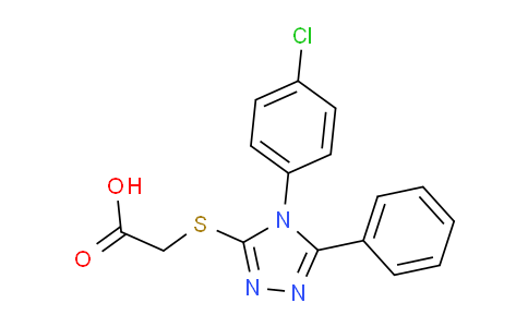 ([4-(4-Chlorophenyl)-5-phenyl-4h-1,2,4-triazol-3-yl]thio)acetic acid