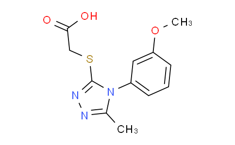 ([4-(3-Methoxyphenyl)-5-methyl-4h-1,2,4-triazol-3-yl]thio)acetic acid
