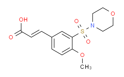 (2E)-3-[4-Methoxy-3-(morpholin-4-ylsulfonyl)phenyl]acrylic acid