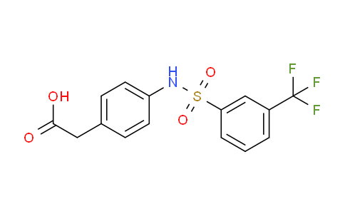 [4-(([3-(Trifluoromethyl)phenyl]sulfonyl)amino)phenyl]acetic acid