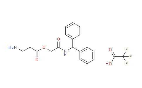Trifluoroacetic acid [(diphenylmethyl)carbamoyl]methyl 3-aminopropanoate
