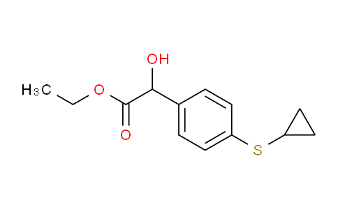 Ethyl 2-(4-(cyclopropylthio)phenyl)-2-hydroxyacetate