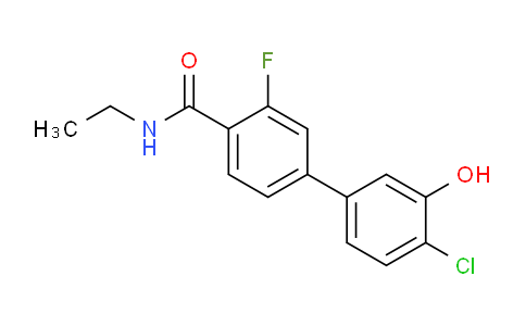 2-Chloro-5-[4-(ethylcarbamoyl)-3-fluorophenyl]phenol