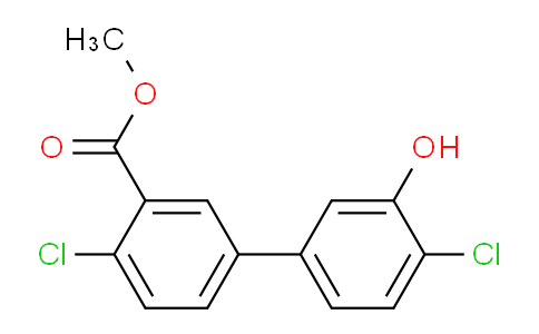 2-Chloro-5-(4-chloro-3-methoxycarbonylphenyl)phenol