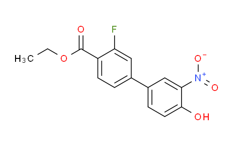 4-[4-(Ethoxycarbonyl)-3-fluorophenyl]-2-nitrophenol