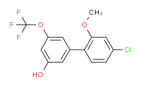 5-(4-Chloro-2-methoxyphenyl)-3-trifluoromethoxyphenol