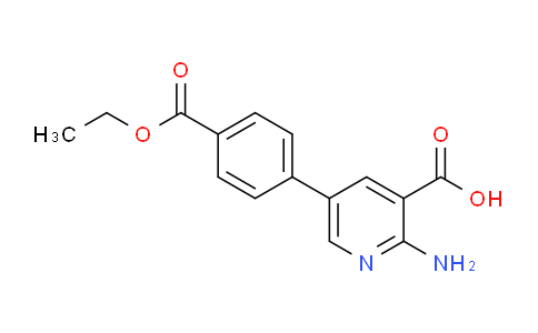 2-Amino-5-(4-ethoxycarbonylphenyl)nicotinic acid