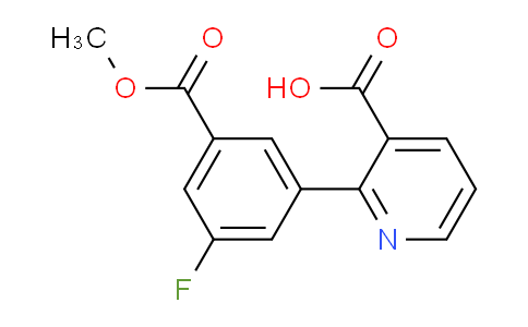 2-(3-Fluoro-5-methoxycarbonylphenyl)nicotinic acid