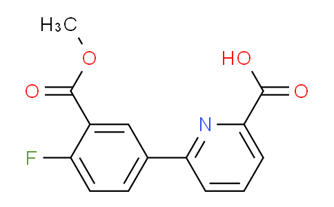 6-(4-Fluoro-3-methoxycarbonylphenyl)picolinic acid
