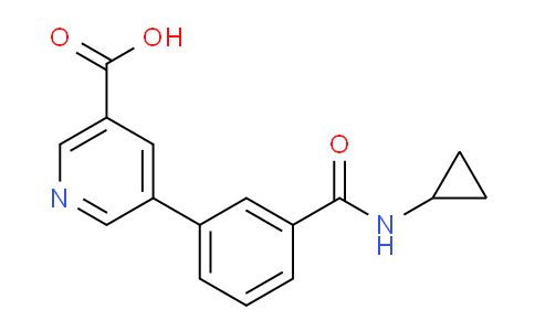 5-[3-(Cyclopropylaminocarbonyl)phenyl]nicotinic acid