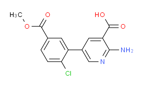 2-Amino-5-(2-chloro-5-methoxycarbonylphenyl)nicotinic acid