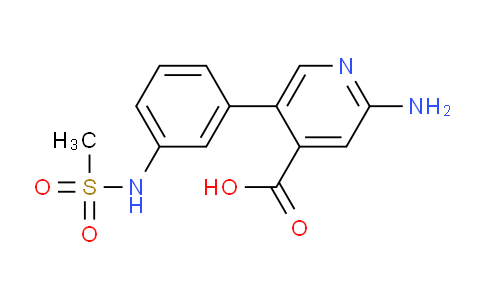 2-Amino-5-(3-methylsulfonylaminophenyl)isonicotinic acid