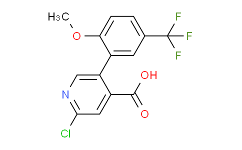 2-Chloro-5-(2-methoxy-5-trifluoromethylphenyl)isonicotinic acid
