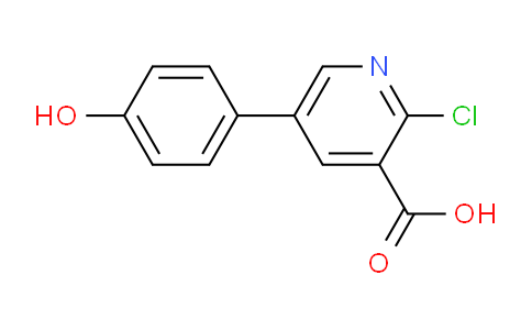2-Chloro-5-(4-hydroxyphenyl)nicotinic acid