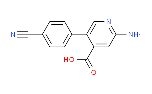 2-Amino-5-(4-cyanophenyl)isonicotinic acid