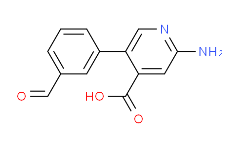 2-Amino-5-(3-formylphenyl)isonicotinic acid