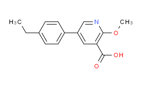 5-(4-Ethylphenyl)-2-methoxynicotinic acid