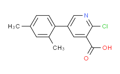 2-Chloro-5-(2,4-dimethylphenyl)nicotinic acid