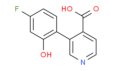 3-(4-Fluoro-2-hydroxyphenyl)isonicotinic acid