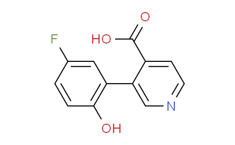 3-(5-Fluoro-2-hydroxyphenyl)isonicotinic acid
