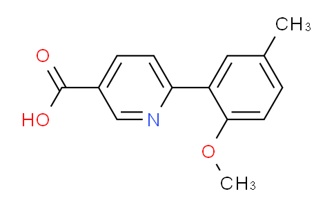 6-(2-Methoxy-5-methylphenyl)nicotinic acid