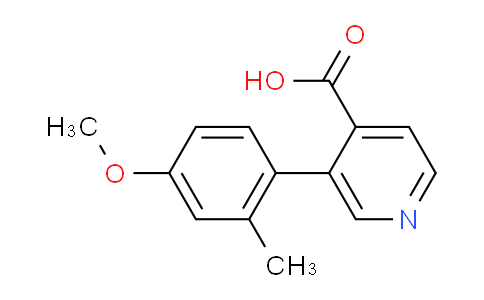 3-(4-methoxy-2-methylphenyl)Isonicotinic acid