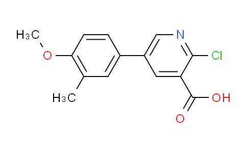 2-Chloro-5-(4-methoxy-3-methylphenyl)nicotinic acid