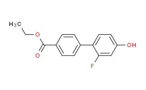 4-(4-Ethoxycarbonylphenyl)-3-fluorophenol