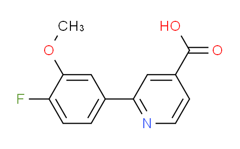 2-(4-Fluoro-3-methoxyphenyl)isonicotinic acid