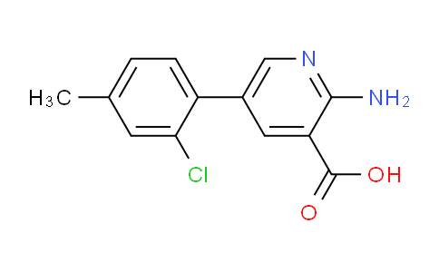 2-Amino-5-(2-chloro-4-methylphenyl)nicotinic acid