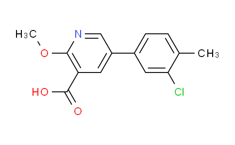 5-(3-Chloro-4-methylphenyl)-2-methoxynicotinic acid