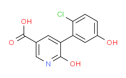 5-(2-Chloro-5-hydroxyphenyl)-6-hydroxynicotinic acid