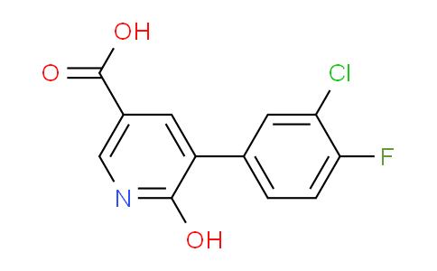5-(3-Chloro-4-fluorophenyl)-6-hydroxynicotinic acid
