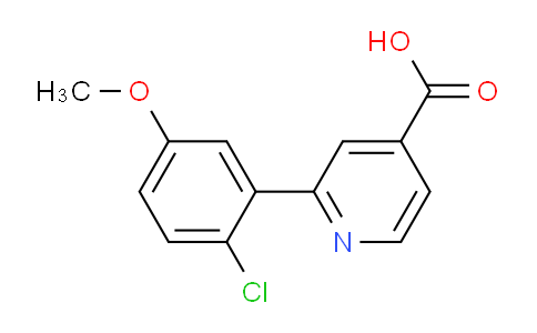 2-(2-Chloro-5-methoxyphenyl)isonicotinic acid