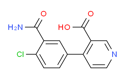 4-(3-Carbamoyl-4-chlorophenyl)nicotinic acid