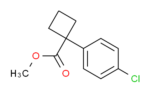 Cyclobutanecarboxylic acid, 1-(4-chlorophenyl)-, methyl ester