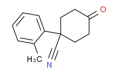 4-Oxo-1-(o-tolyl)cyclohexanecarbonitrile