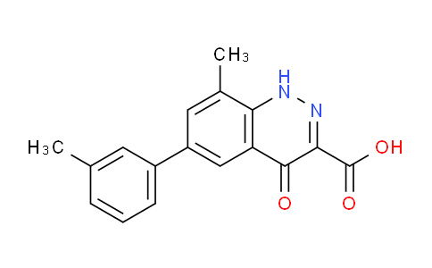8-Methyl-4-oxo-6-(m-tolyl)-1,4-dihydrocinnoline-3-carboxylic acid